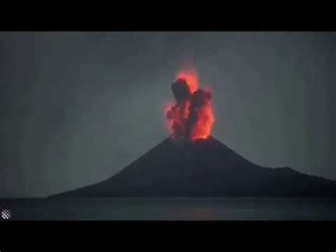 Krakatoa Volcano eruptions April 2020 - YouTube