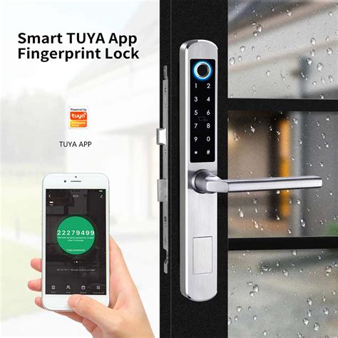 Tuya APP Wifi Electronic Handle Security door lock for Sliding door