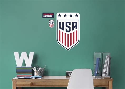 USWNT 2021 Logo - Officially Licensed USWNT Removable Wall Adhesive De ...