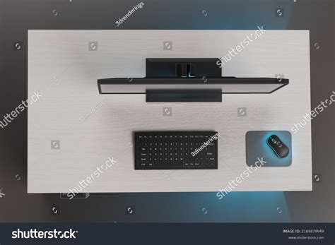 Realistic 3d Render Workstation Pc Stock Illustration 2169879949 ...