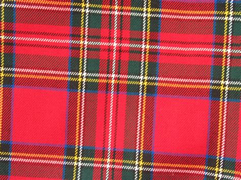 Fabric Royal Stewart Tartan Fabric Red Plaid Material for | Etsy