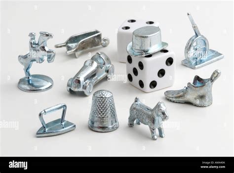 Monopoly game pieces Stock Photo - Alamy