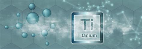 Ti Symbol. Titanium Chemical Element Stock Illustration - Illustration ...