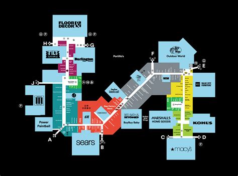 Mall Map of Gurnee Mills®, a Simon Mall - Gurnee, IL