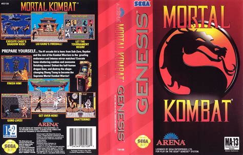 Ficha Técnica de Mortal Kombat para Sega Mega Drive - Genesis | Museo ...