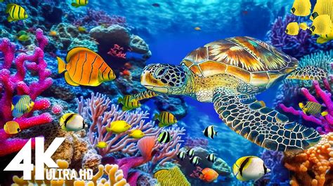 The Ocean 4K - Sea Animals for Relaxation, Beautiful Coral Reef Fish in ...