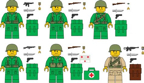 custom army men | Custom LEGO Minifigures