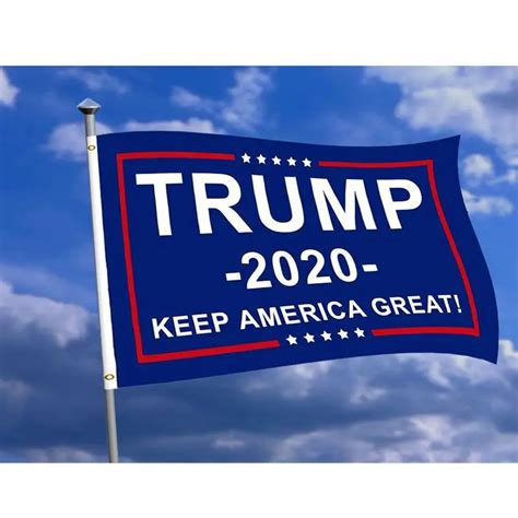 Trump 2020 Flag Double Sided Printed Donald Trump Flag Keep America Great Donald For President ...