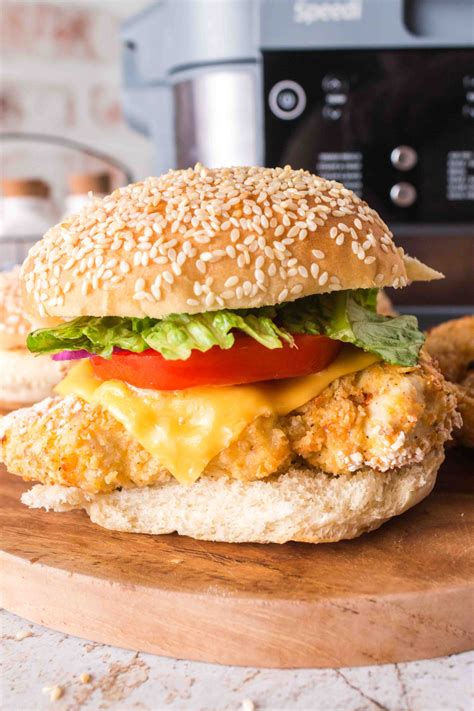 Air Fryer Spicy Chicken Sandwich - Air Fryer Fanatics