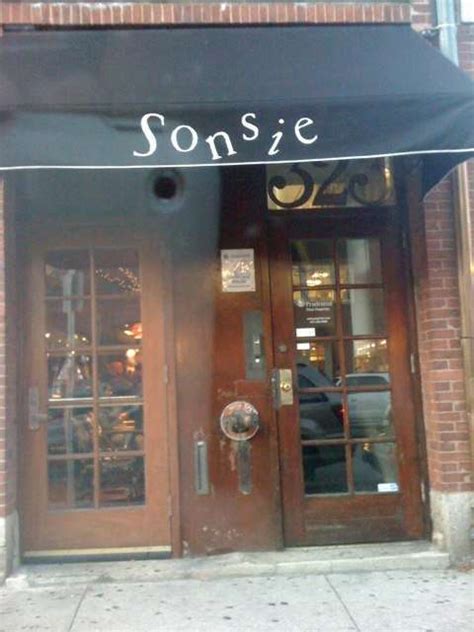 Sonsie Menu, Menu for Sonsie, Back Bay, Boston