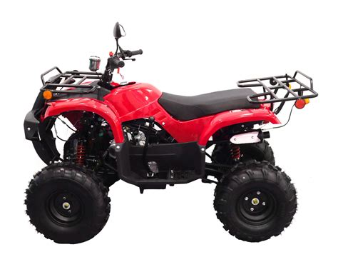 125CC ATV Loncin Motor Quad Bike 4 Wheel Buggy Go kart Semi Auto 3+1 Ranger Red | Budtrol