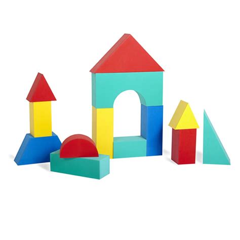 Giant Block Set, Assorted Colors & Shapes, 16 Pieces - EDS700145 | Edushape | Blocks ...