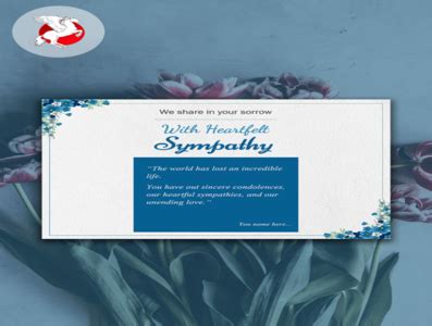Sympathy Card Templates Free Download by PrintableTemplates on Dribbble