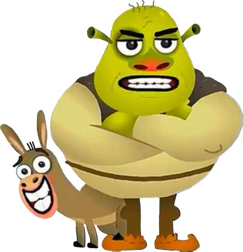 Mad CN Shrek And Donkey by Kylewithem on DeviantArt