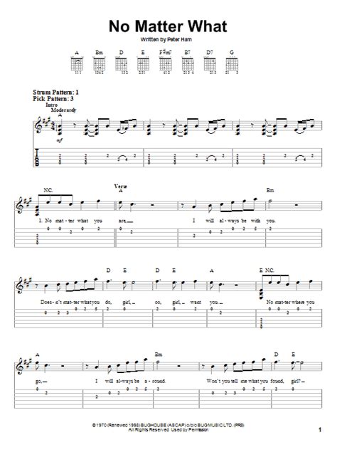 No Matter What by Badfinger - Easy Guitar Tab - Guitar Instructor