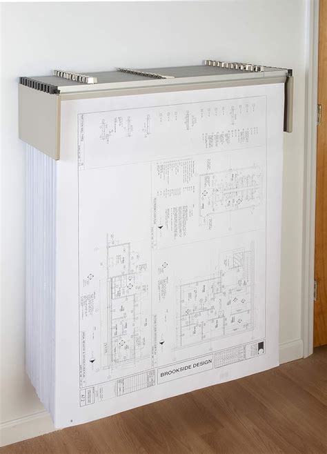 Brookside Design Wall Mounted Blueprint Storage Rack – Holds Up To 1200 ...