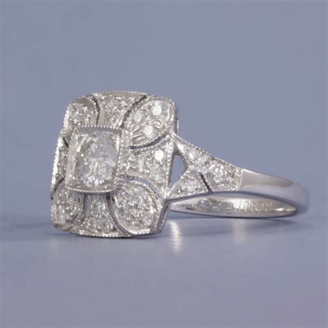 Antique Style Diamond Ring - Wedding & Engagement Rings Dublin