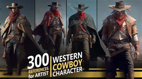 ArtStation - 300 Western Cowboy Character - References for artist ...