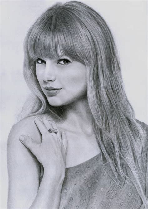 My Portrait Drawing of Taylor Swift #2 by Dean9001 on DeviantArt