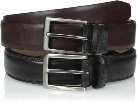 Dockers Men's Reversible Belt and Black Dress Belt Gift Set, Assorted ...