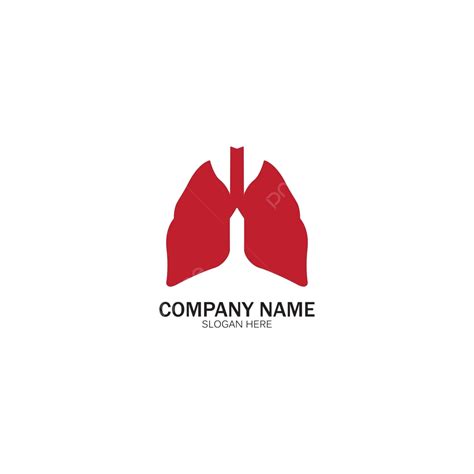 Creative Vector Illustration Lung Health Logo With Emblem And Symbol For Care And Design Concept ...