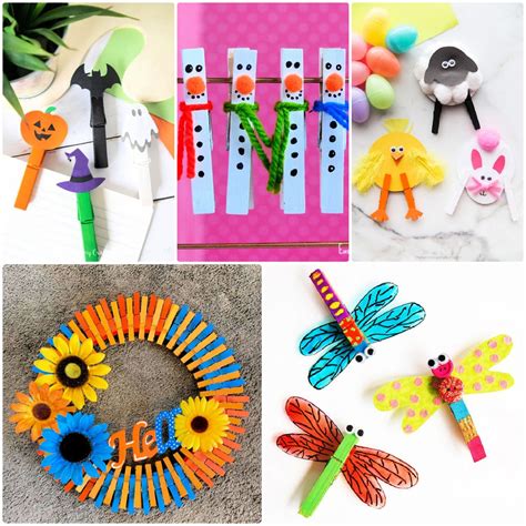 30 Amazing Clothespin Crafts and Ideas for Kids - Craftulate