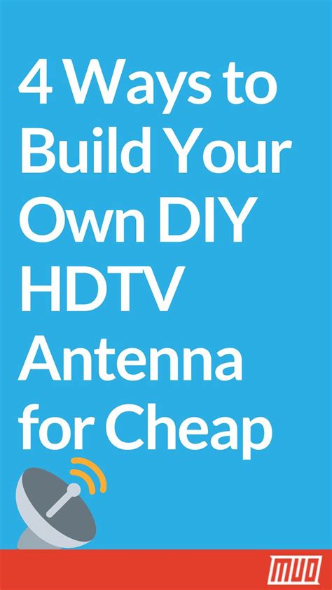 6 Ways to Build Your Own DIY HDTV Antenna for Cheap | Hdtv antenna, Diy tv antenna, Hd antenna diy