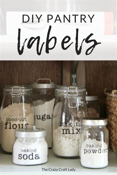 Customize and Create: DIY Pantry Labels using your Cricut - The Crazy Craft Lady