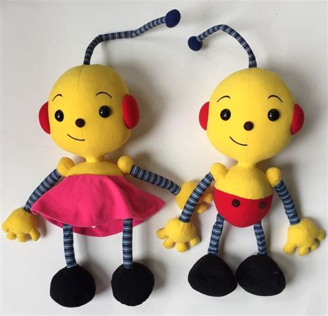 Disney Jr Store Rolie Polie Olie & Sister Zowie Plush Beanie Toy Dolls ...