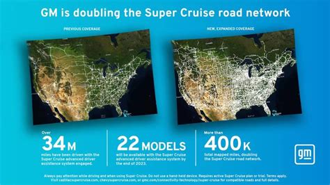 400,000 Miles of Roads Now Hands-Free With Massive GM Super Cruise ...