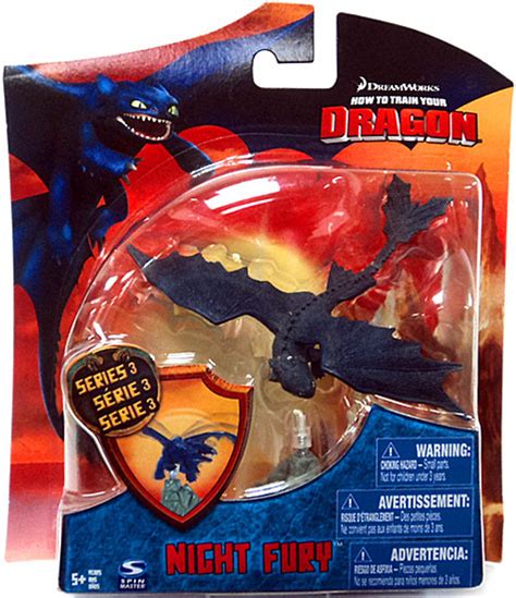 How to Train Your Dragon Series 3 Night Fury 4 Action Figure Toothless ...