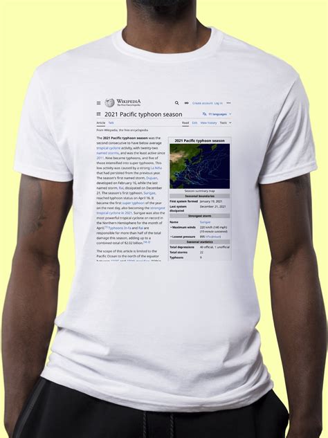 2021 Pacific typhoon season Wikipedia T-Shirt