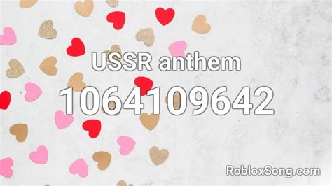 USSR anthem Roblox ID - Roblox music codes