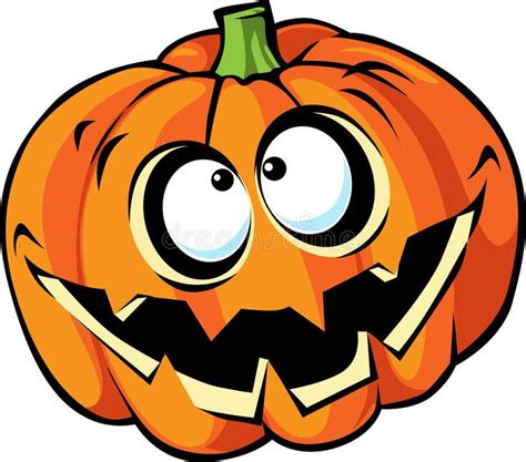 Scary halloween pumpkin cartoon. Isolated on white background , # ...