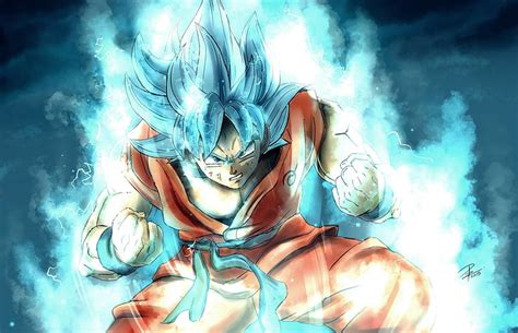 HD wallpaper: Dragon Ball Z Son Goku Super Saiyan God digital wallpaper, Super Saiyan Blue ...