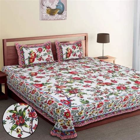 Floral Print FLOWER PRINTED COTTON BEDSHEETS at Rs 580/set in Jaipur ...