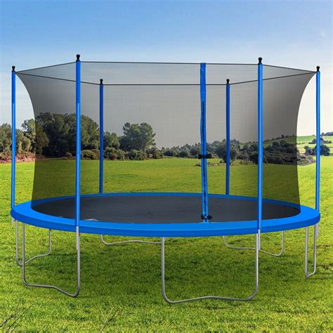 Trampolines for Kids, Trampoline 12 FT w/ Enclosure, Sturdy Outdoor ...