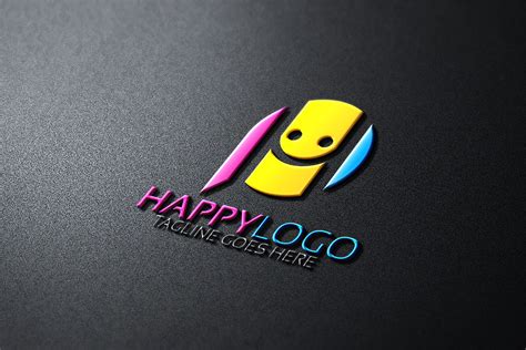 Happy Logo | Creative Logo Templates ~ Creative Market