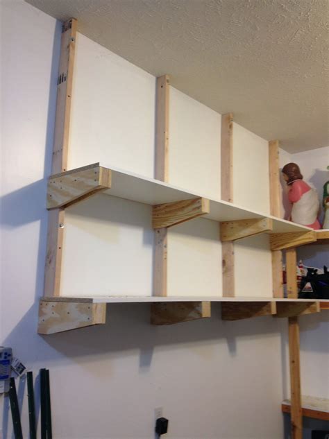 Diy Wall Storage Shelves (With images) | Wall storage shelves, Garage ...