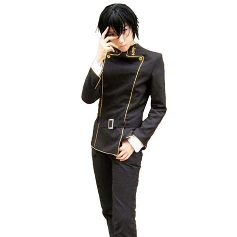 Cosplay&Ware [15]Code Geass Lelouch Lamperouge Cosplay Costumes School Uniform Boys Men Outfit ...