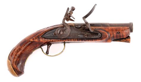 (A) EARLY FLINTLOCK KENTUCKY PISTOL ATTRIBUTED TO FREDRICK SELL. - auctions & price archive