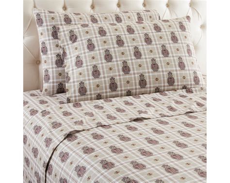 Pointehaven Heavy Weight Plaid Printed Flannel Sheet Set - Walmart.com