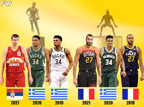 The Last 3 NBA MVP And DPOY Winners Are All European - Fadeaway World