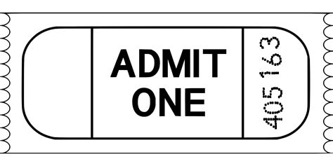 SVG > theater one coupon ticket - Free SVG Image & Icon. | SVG Silh