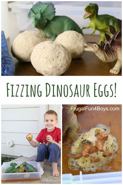 Fizzing Hatching Dinosaur Eggs: Sensory Play with Bath Bombs - Frugal Fun For Boys and Girls