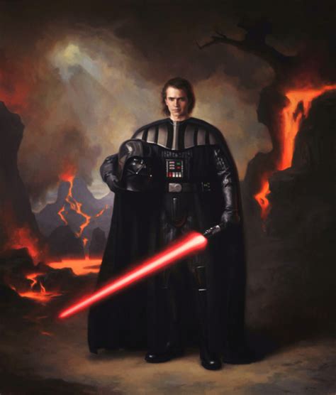 Anakin Skywalker as Darth Vader - Steven J Levin - Classical Oil Painter