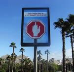 Stop Sign Gives Finger to Those Who Don't Obey