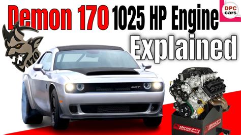 2023 Dodge Challenger SRT Demon 170 1025 Horsepower Engine Explained - YouTube