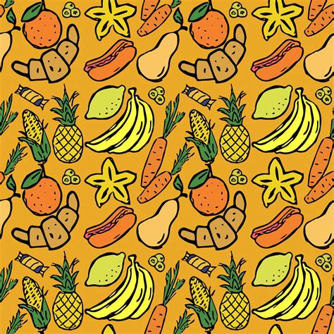 vector food icons. seamless pattern with food icons. icons of food 6550930 Vector Art at Vecteezy