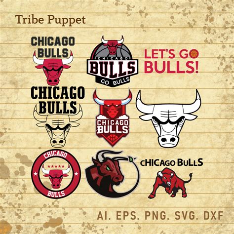 Chicago Bulls Logo Vector set - MasterBundles